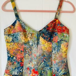 David Meister jacquard mini dress